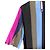 Diane Von Furstenberg Top de seda a rayas Castaño Negro Rosa Roja Azul Gris - vista 6