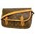 Borsa a tracolla Louis Vuitton Monogram Gibeciere MM M42247 Marrone