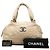Borsa bowling Coco Rider in pelle di vitello invecchiata trapuntata CC beige Chanel - vista 11