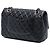 Chanel Black Medium Classic Lambskin Valentines Heart Charms Single Flap Preto - vista 2