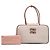 Borsa Beau in tela beige e pelle con logo Miu Miu Large - vista 7