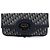 Dior Blue Oblique Canvas Fold Over Clutch Blau Marineblau