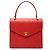 Chanel Red CC Matelassê Caviar com fecho Turnlock e alça superior Vermelho