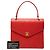 Chanel Red CC Matelassê Caviar com fecho Turnlock e alça superior Vermelho - vista 7