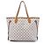 Louis Vuitton White Damier Azur Neverfull MM Bianco