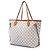 Louis Vuitton White Damier Azur Neverfull MM Bianco - vista 2
