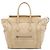 Céline Borsa Tote Luggage in pelle di vitello martellata beige Mini Celine