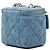 Vanity Necessaire Chanel Blue Mini em denim acolchoado com camélia Sweetheart e corrente Azul - vista 2