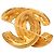 Spilla Chanel Gold CC trapuntata placcata oro D'oro - vista 3