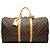 Louis Vuitton Marrone Monogram Keepall Bandouliere 55