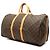 Louis Vuitton Marrone Monogram Keepall Bandouliere 55 - vista 2