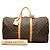 Louis Vuitton Marrone Monogram Keepall Bandouliere 55 - vista 7