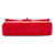 Chanel Red Medium Classic Lambskin Double Flap Rosso - vista 3