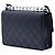 Chanel Black Medium Quilted Goatskin Chic Pearls Flap Nero - vista 2