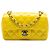 Chanel Mini Rectangular Classic de charol amarillo