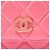 Wallet On Chain Chanel Cartera On Chain en piel de cordero acolchada rosa mini con cierre CC - vista 5