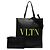 Tote Valentino in pelle di vitello nera con Rockstud VLTN Nero - vista 7