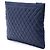 Clutch Chanel Blue Large Quilted Caviar Boy O Case Blu navy - vista 2