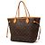 Louis Vuitton Marrone Monogram Neverfull MM - vista 2