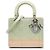 Lady Dior in vernice Cannage Ombre verde Medium Verde chiaro