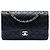 Chanel Black Medium Classic Lambskin Double Flap Noir