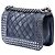 Chanel Blue Paris Dallas Small Quilted Distressed Calfskin Studded Boy Flap Blu navy - vista 2