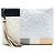 Clutch Chanel Silver Large Quilted Lambskin Colorblock Patchwork O Case Argento