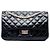 Chanel Black Quilted Glazed Calfskin Reissue 2.55 Accordion Flap 225