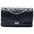Chanel Black Quilted Aged Calfskin Reissue 2.55 Double Flap 226 Nero