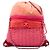 Zaino convertibile Chanel Coco Neige in nylon trapuntato verticale CC multicolore rosa Large