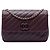 Chanel Red Diagonal Quilted Lambskin CC Signature Flap Rosso Bordò