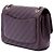 Chanel Red Diagonal Quilted Lambskin CC Signature Flap Rosso Bordò - vista 2