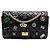 Chanel Black Quilted Aged Calfskin Reissue 2.55 Lucky Charms Double Flap 225 Nero