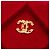 Clutch Chanel Red Medium CC Quilted Velvet O Case Rosso - vista 5