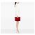 Clutch Chanel Red Medium CC Quilted Velvet O Case Rosso - vista 6