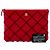 Clutch Chanel Red Medium CC Quilted Velvet O Case Rosso - vista 7