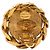 Orecchini Chanel Gold CC placcati oro e strass a clip D'oro - vista 3