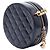 Borsa da sera Chanel Black Glazed Calfskin Round As Earth Nero - vista 2