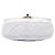 Chanel Mini Flap de cordero acolchado blanco con cadena lacada - vista 3