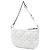 Borsa Dior Caro Tulip in pelle di vitello bianco con macrocannage Dior Mini - vista 2