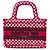 Dior Red DiorAmour Mini Book Tote aus bestickter Canvas mit Punkten Rot