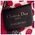 Dior Red DiorAmour Mini Book Tote aus bestickter Canvas mit Punkten Rot - Ansicht 5