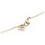 Collana con pendente Chanel Gold CC placcato oro e strass D'oro - vista 3