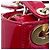 Lady Dior mini in vernice rosso cannage Bordò - vista 6