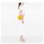 Borsa a Spalla Chanel Yellow Quilted Caviar Chain Giallo Senape - vista 6