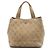 Tote Shopping Chanel Beige Mini CC em camurça acolchoada Bege
