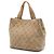 Tote Shopping Chanel Beige Mini CC em camurça acolchoada Bege - vista 2