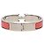 Bracciale Hermès Clic H in smalto rosso stretto PM - vista 3