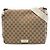Borsa a tracolla Gucci in tela GG beige