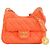 Chanel Orange Small Quilted Jersey Wavy CC Hobo Arancione